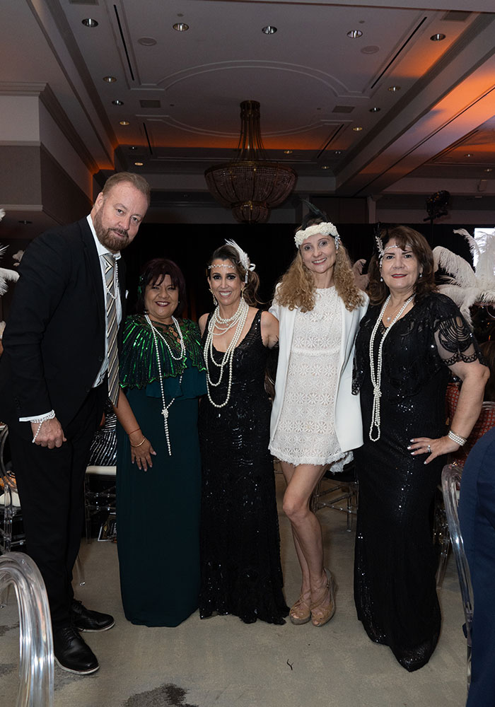 Nick Weir, Royal Caribbean, Beatriz Hernandez, Ursula Castaneda, Olga Verchinina, Sonia Lumbreras at AEA Gatsby Giving Gala