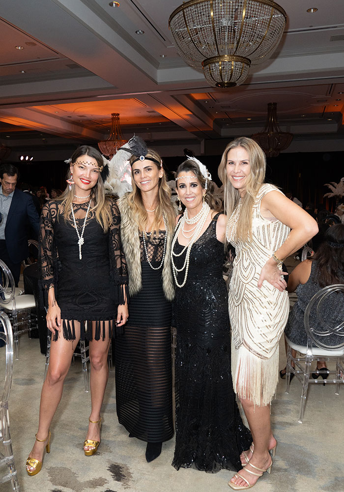 Alicia Hamann, Kathy Boyanovich, Ursula Castaneda, Melissa Macchiavello at AEA Gatsby Gala