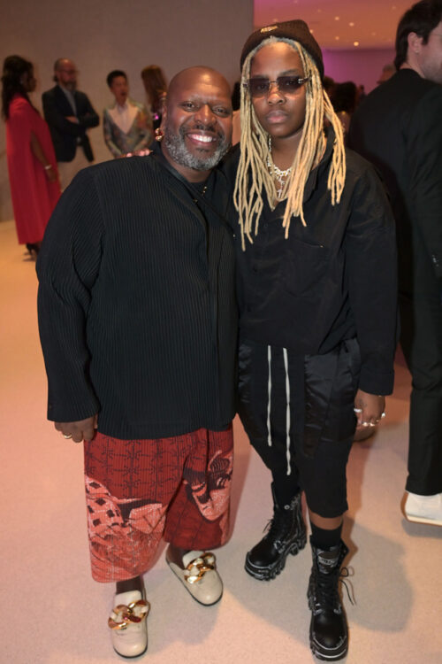 Rashaad Newsome and Amani Lewis at the 2024 YoungArts Ball at the Faena Forum