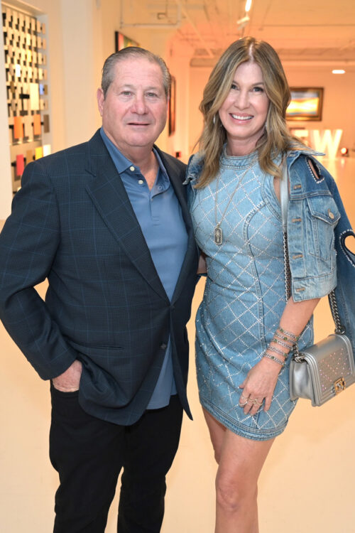 Gary and Dana Shear at the Rene by RR show at Miami Fashion Week 2024 at the Gary Nadar Gallery in Wynwood