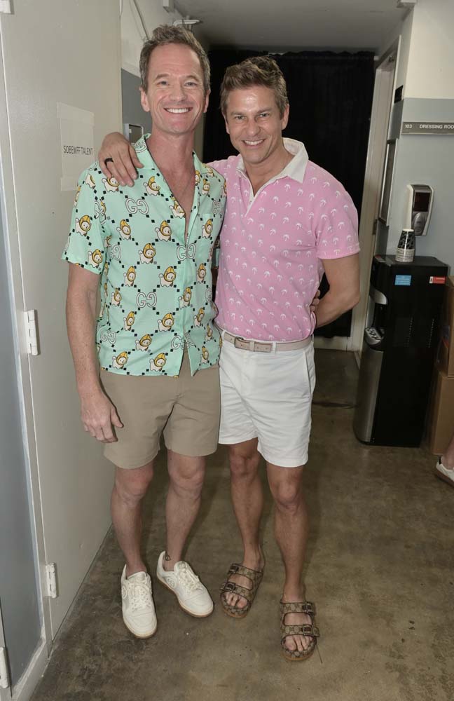 Neil Patrick Harris and David Burtka at the South Beach Wine & Food Festival Absolut Drag Brunch at the Miami Beach Bandshell