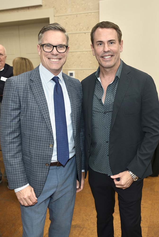 Alan Randolph and Danny Jaleca at the Ronald McDonald House of South Florida 12 Good Men kickoff cocktail at the Coral Gables Museum