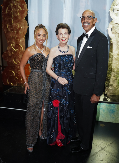 Holly Gaines, Adrienne Arsht, Founding Chairman, AAC Foundation (AACF), & Eric G. Johnson, Chairman, AACF