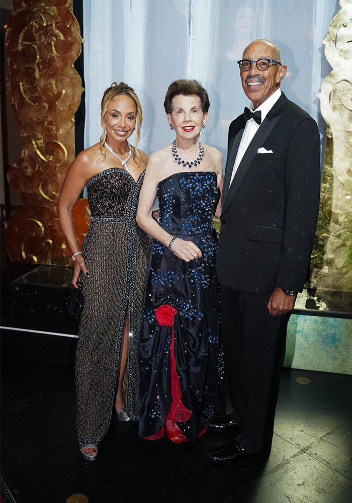 Holly Gaines, Adrienne Arsht, Founding Chairman, AAC Foundation (AACF), & Eric G. Johnson, Chairman, AACF