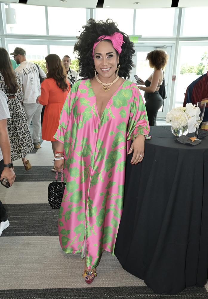 Aimee Nuviola at the 25th Latin Grammy awards coming to Miami announcement at the Kaseya Center