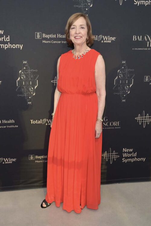 Gala Chair Ann Drake at the Balancing the Score - A Celebration of Women in Classical Music at the New World Symphony Gala