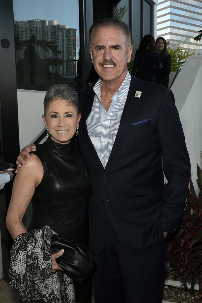 Rita Magill and Ron Magill at the inaugrual SocialMiami Philanthropist of the Year Awards Dinner at Delilah in Brickell