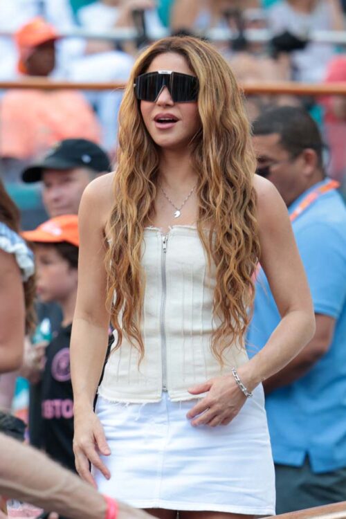 Shakira attends the Miami Open 2024 Men's Finals at the Hard Rock Stadium