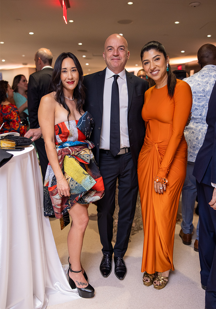 Amy and Boris Stojanovic, and Savera Chopra (Photo credit: World Red Eye)