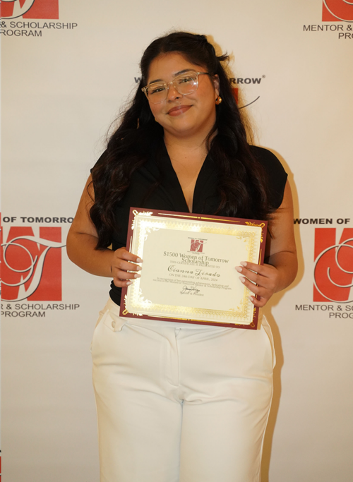 Cianna Tirado, $1,500 Women of Tomorrow Scholarship