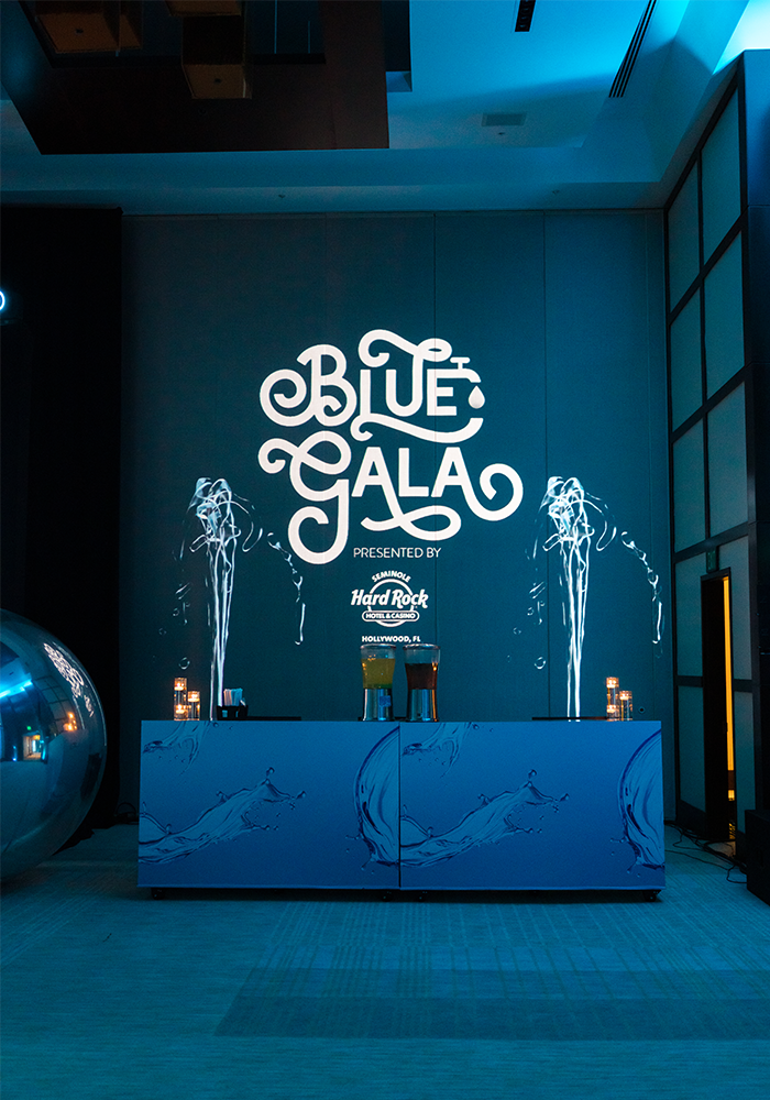 The BLUE Gala entrance