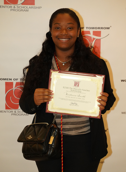 Vontasia Smith, $2500 Marcello Sanchez Scholarship