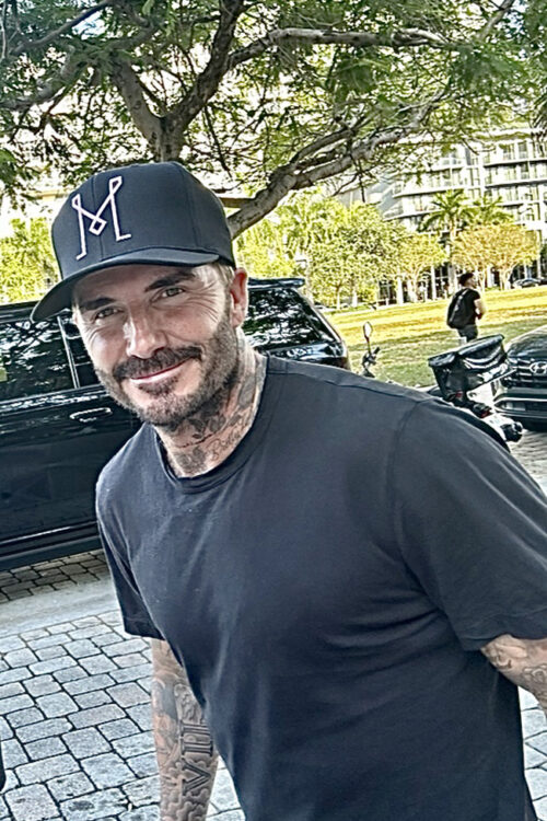 David Beckham spotted at the Shops of Midtown Miami