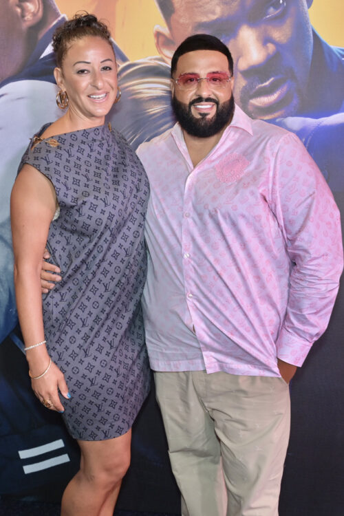 Nicole Tuck and DJ Khaled attends the Bad Boys: Ride Or Die Miami Premiere at Silverspot