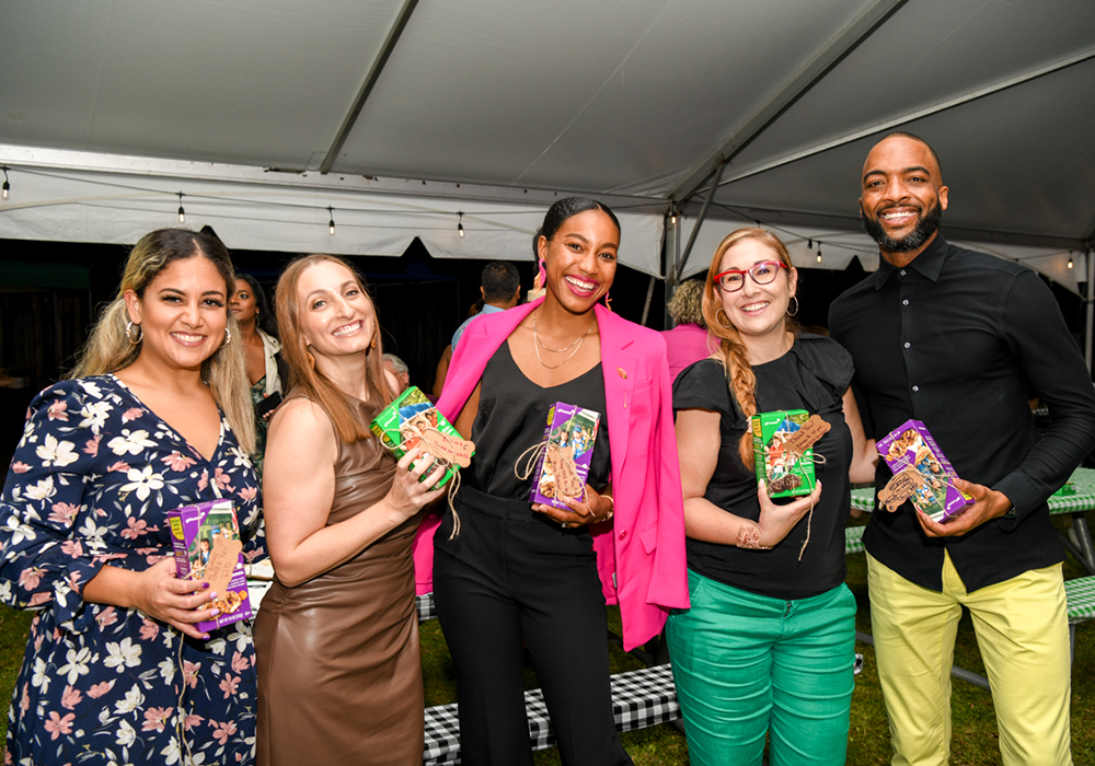 Yazmin Valido, The Miami Foundation President and CEO Rebecca Fishman Lipsey, Jasmine Calin, Tech Entrepreneur Max Tuchman, Carrie Meek Foundation VP and COO Matthew Beatty