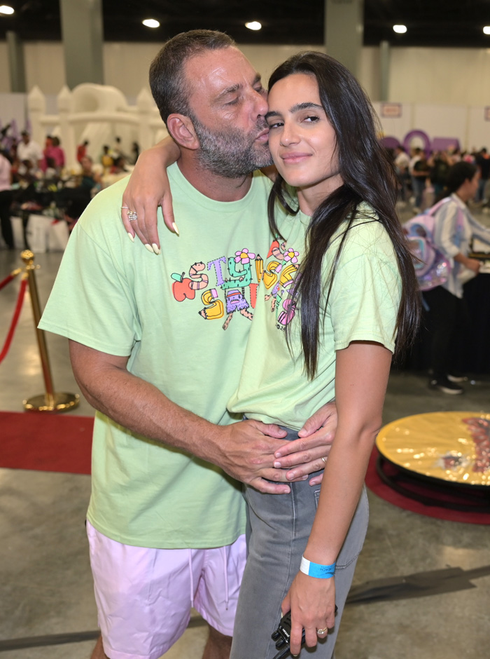 David and Isabella Grutman at the Style Saves Back-to-School 2024 event at the Miami Beach Convention Center