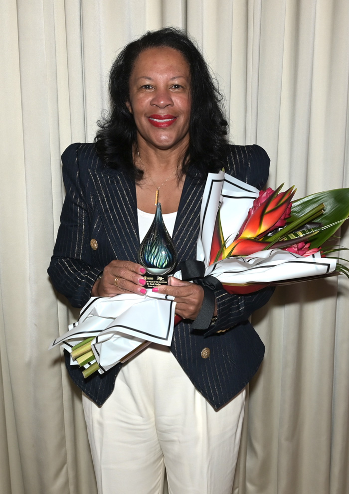 Dr. Paula Hopkins (Badass winner in the Business Category) at the Miami Beach Chamber of Commerce Badass Women's luncheon at Jungle Island