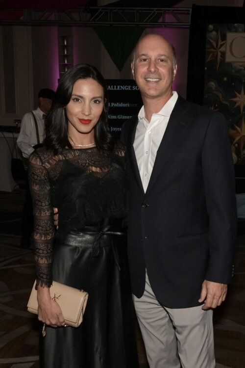 Gaby Alvarez and Robby Elias at the kick-off cocktail for the Make-A-Wish Ball at the Intercontinental Miami