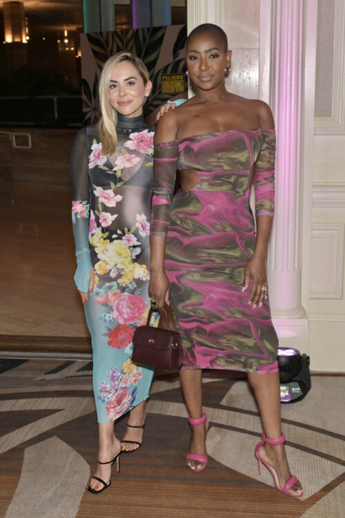 Nicole Martin and Guerdy Abraira at the kick-off cocktail for the Make-A-Wish Ball at the Intercontinental Miami