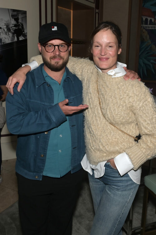 Sam Pressman and actress Vicky Krieps at the Pressman Film party at the TIFF Flashback gallery by Lou D at Abrielle inside The Sutton Place Hotel