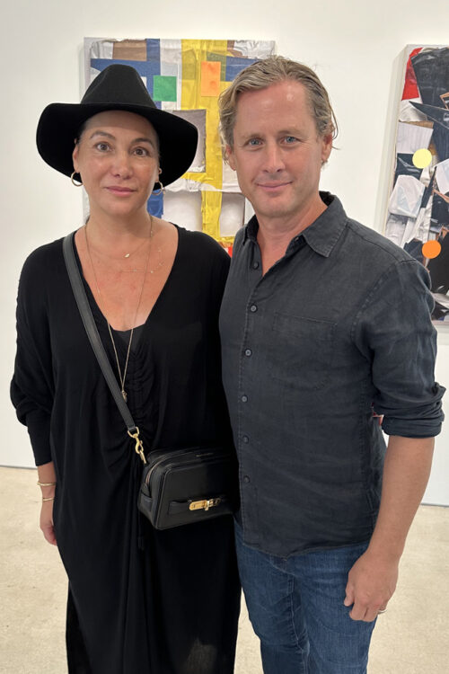 Soledad and Justin Lowe at the opening of  Slower, a solo exhibition of new works by London-based artist Neil Gall at the Primary Projects in Little River