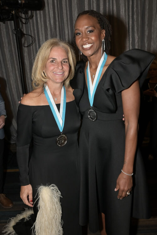 Arantxa Sánchez Vicario and Tamika Catchings attend The Buoniconti Fund to Cure Paralysis 39th Annual Great Sports Legends Dinner at the Hilton Midtown New York