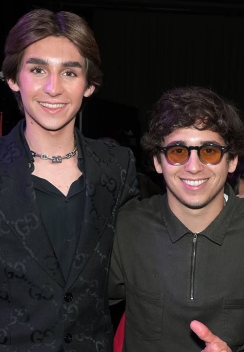 Austin Sayfie Aagaard with SNL Cast Member Marcello Hernandez