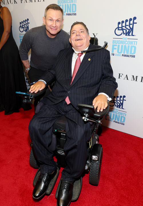 Christian Slater and Marc Buoniconti