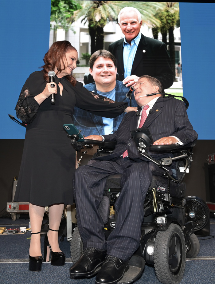 Gloria Estefan, Marc Buoniconti attend The Buoniconti Fund to Cure Paralysis 39th Annual Great Sports Legends Dinner at the Hilton Midtown New York