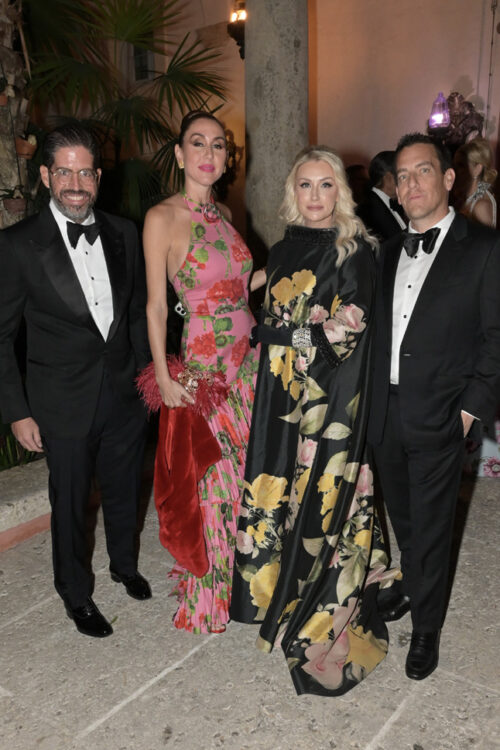 David and Christy Martin, Jen Coba, and Josh Coba at the 67th Vizcaya Ball