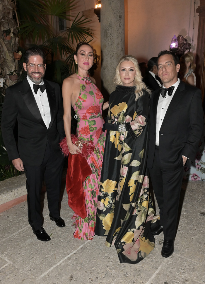 David and Christy Martin, Jen Coba, and Josh Coba at the 67th Vizcaya Ball