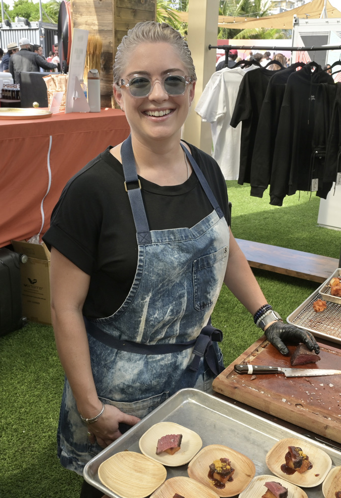 Famed chef Eileen Andrade at the First When We Gather Food and Wine Festival at The Urban in Overtown