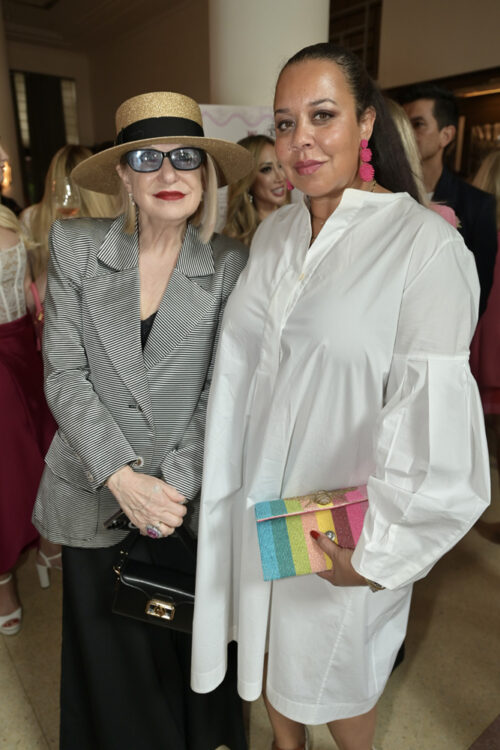 Elyzse Held and Jessica Sirman at Women of Tomorrow's Rosé Day at Soho Beach House