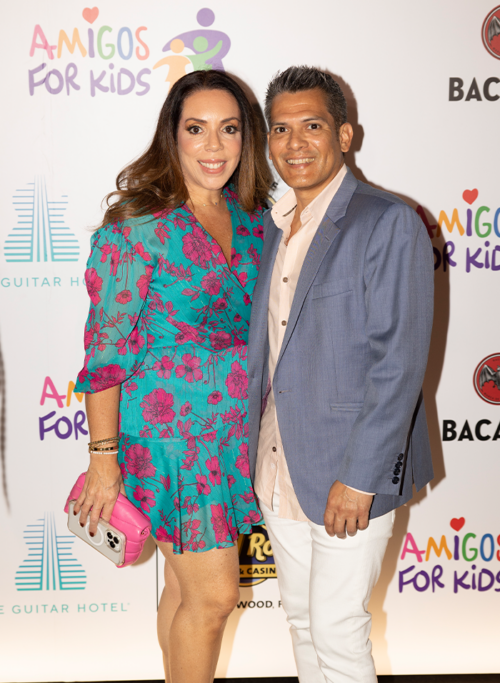 Jennifer Gomez Vita and Felix Escoto at Amigos Night 2024