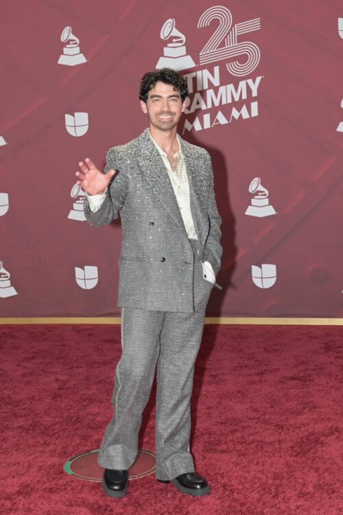 Joe Jonas at the 25th Latin Grammy awards at the Kaseya Center