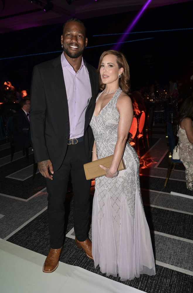 Jorge Soler and Leydis Soler at the Nicklaus Children's Hospital Foundation's 17th Annual Diamond Ball at the Loews Miami Beach