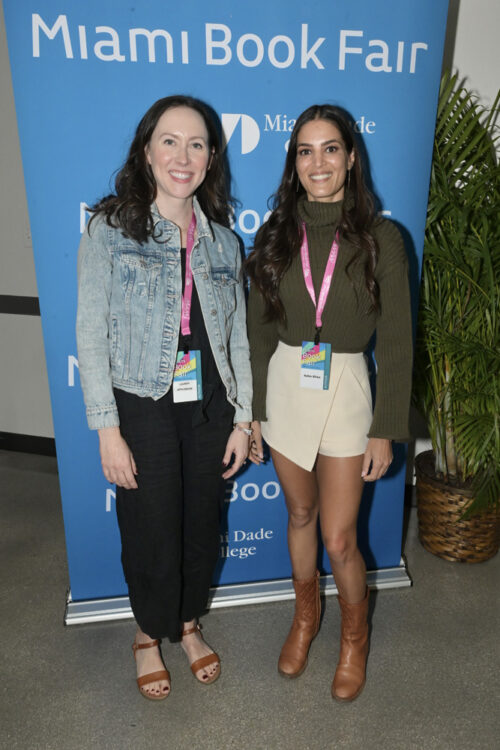 Lauren Appelbaum and Asha Elias at the Miami Book Fair 2024