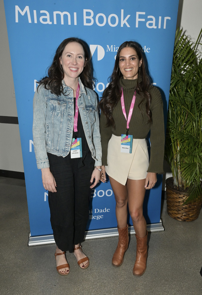 Lauren Appelbaum and Asha Elias at the Miami Book Fair 2024