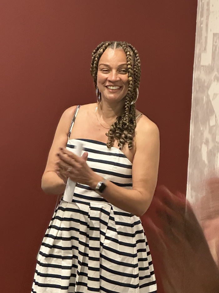 Artist Calida Rawles at the PAMM during Miami Art Week 2024