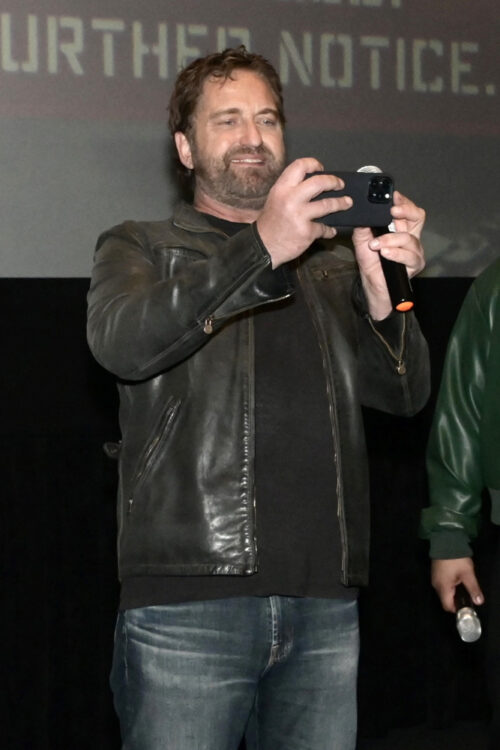 Actor Gerard Butler at the Miami Screening of Den of Thieves 2 at Silverspot Theater in Downtown Miami