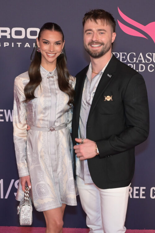 Chanel Margaux Postrel and Frank Walker at Pegasus World Cup 2025 at Gulfstream