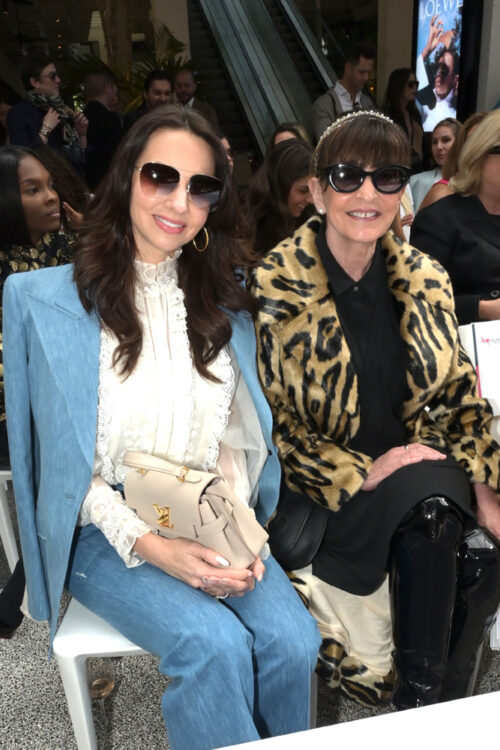 Jessica Cristobal and Beth Tasca at the Pegasus "Off to the Races" Neiman Marcus fashion show and luncheon to benefit Style Saves at Bal Harbour Shops