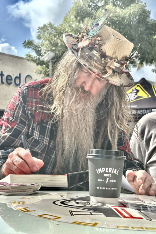 British Designer Magnus Walker attends the Das Renn Treffen DRT Porsche event in South Miami