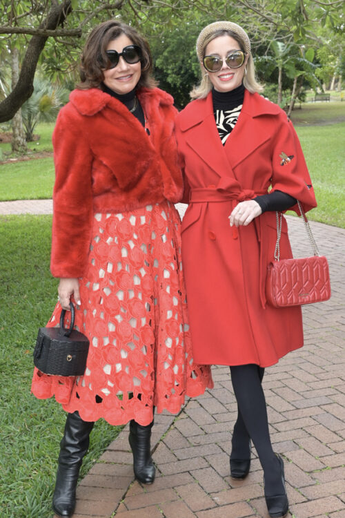 Maria Maloof and Priscilla Rettig at Splendor in the Garden 2025 at Fairchild Gardens