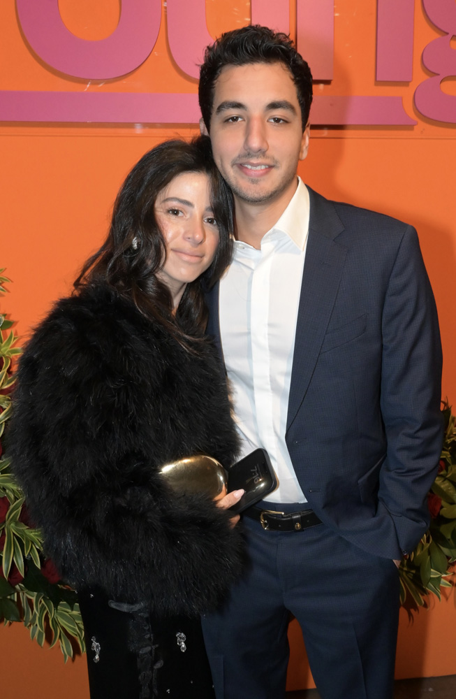 Sarah Akiba and Adam Benaim at the YoungArts Miami Gala 2025 at the Rubell Museum