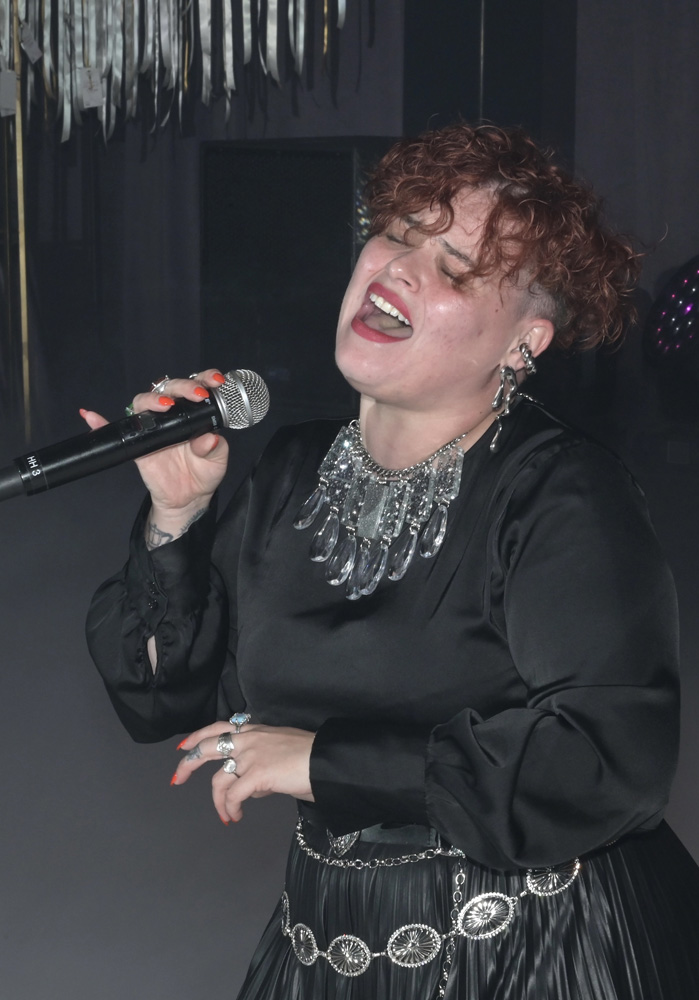 Yoli Mayor performs at the Voices for Children Be A Voice Gala 2025 at the Mandarin Oriental